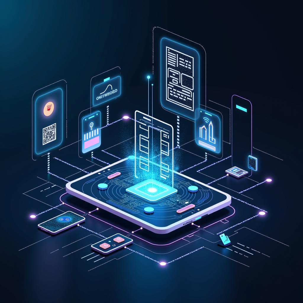 Türkiye'de 2026 yılında dijital ödeme sistemlerinin gelişimi, mobil ödeme uygulamaları, QR kod ödemeleri ve temassız işlem teknolojilerini gösteren modern fintech görseli